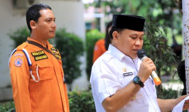 Pemkab Labuhanbatu Berikan Pendidikan Kebencanaan Sejak Dini Kepada Siswa SMP IT Al Fikri Kampung Pajak