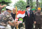 Bupati Labuhanbatu Lakukan Pemancangan Bambu Runcing dan Merah Putih Tokoh Pejuang 45