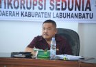 Sekda Ikuti Peringatan HAKORDIA Tahun 2022 Secara Virtual Bersama KPK