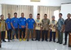 Pengurus DPD KNPI Kabupaten Labuhanbatu berkunjung ke Kantor Forum Kewaspadaan Dini Masyarakat ( FKDM ) Kabupaten Labuhanbatu
