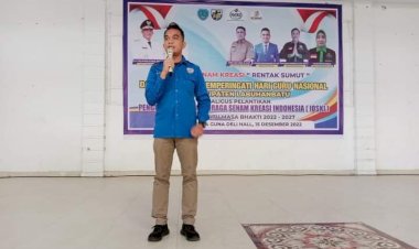 Ketua KNPI Labuhanbatu H Romario Simangunsong menghadiri dan membuka Tropy Ketua KNPI Labuhanbatu untuk festival senam kreasi rentak sumut kategori guru SD/SMP se-Labuhanbatu yang bergandengan dengan IOSKI Labuhanbatu
