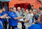 Peduli Korban Kebakaran DPC Demokrat Kota Medan Berikan Bantuan
