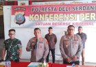 Polresta Deliserdang Amankan Satu Pelaku Tersangka Pengeroyokan Anggota TNI Kodim 0204/DS