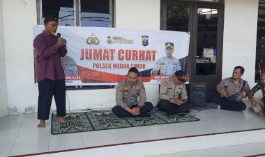 Jumat Curhat Polsek Medan Timur Tampung Keluhan Masyarakat di Musholla Aceh Sepakat
