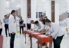 KA,Rutan Kelas I Medan Hadiri Penandatanganan Aksi Pencegahan Korupsi KEMENKUMHAM SUMUT