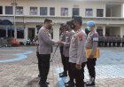 Polres Karo Terima 15 Personil Bintara Remaja dan 3 Unit Kendaraan Dinas R4.