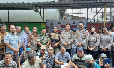 Polrestabes Medan Menggelar Kegiatan Jumat Curhat Dengan Warga di Keluran Pulo Brayan Bengkel