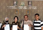 Imakor Sumut Menggelar Aksi Unjuk Rasa, Melakukan Pelaporan Atas Rubuhnya Pembangunan Dome PLTU Pangkalan Susu Ke Kejati Dan Polda Sumut