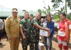 Danrem 023/KS dampingi Tim Wasev TMMD ke-118 Kodim 0206/Dairi dan Berikan Bantuan Kepada Masyrakat
