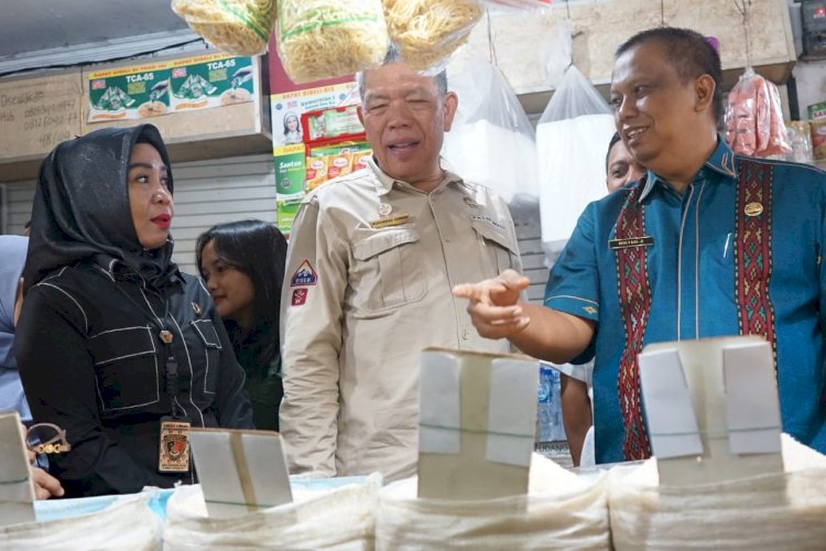 Pantau Harga dan Ketersediaan Beras, Disperindag ESDM Sumut Sidak Pasar Sukaramai