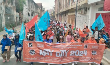 May Day 2024, Exco Partai Buruh Sumut Unjuk Rasa di DPRD Sumut