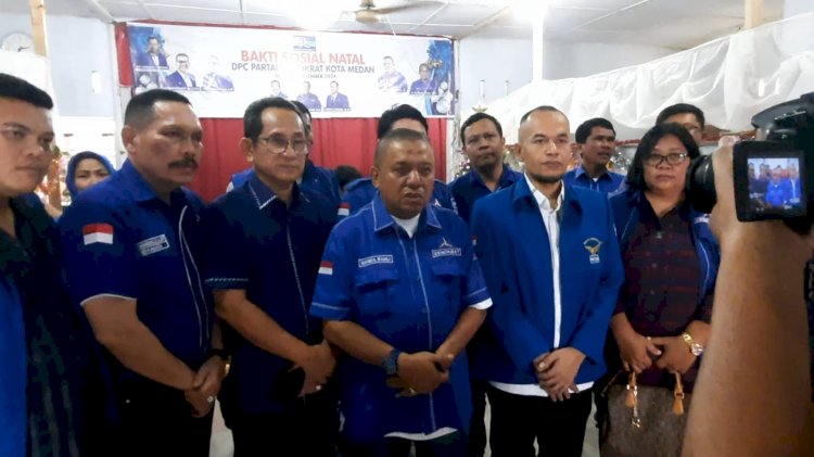 DPC Partai Demokrat Kota Medan Gelar Bakti Sosial Natal di Yayasan Panti Asuhan Grace Bethesda